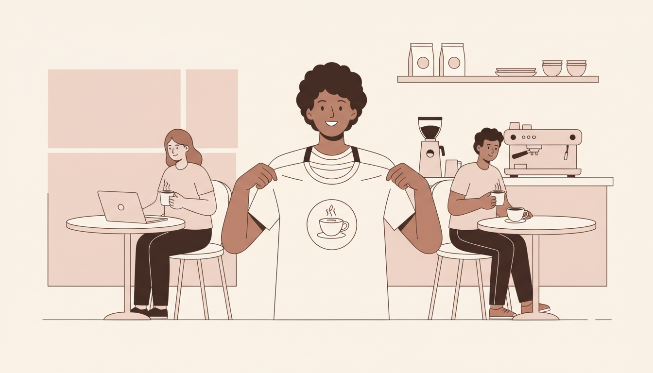 T-Shirts bedrucken: Dein individuelles Merchandise für's Café!